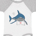 thumbnail image 4 of Inktastic Shark Dinner Boys or Girls Baby Bodysuit, 4 of 5