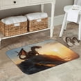 thumbnail image 7 of Picia Seaside Sunset Cool Dragon Pattern Flannel Doormat – 16x24 Inch Non-Slip Indoor Mat, Absorbent & Quick-Dry Rug for Entryway, Bathroom, Kitchen, and Bedroom, Machine Washable, 7 of 7