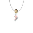 thumbnail image 2 of Delight Jewelry Silvertone 3-D Pink Ice Skate Mia Monkey Charm Necklace, 2 of 4