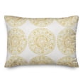 thumbnail image 2 of Creative Products Small Yellow Pattern Medallions 14x20 Indoor / Outdoor Pillow, 2 of 3