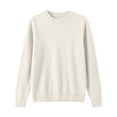 thumbnail image 4 of AcaicsNo Boundaries Women's Long Sleeve Sweater, Crew Neck Soft Lightweight Knit Pullover Casual Solid Color Tops, 4 of 5
