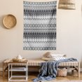 thumbnail image 2 of Nordic Tapestry, Knitting Theme Chevron Pixel Art Pattern Scandinavian Ornament Classic Motifs, Wall Hanging for Bedroom Living Room Dorm Decor, 60W X 80L Inches, Grey White Black, by Ambesonne, 2 of 5