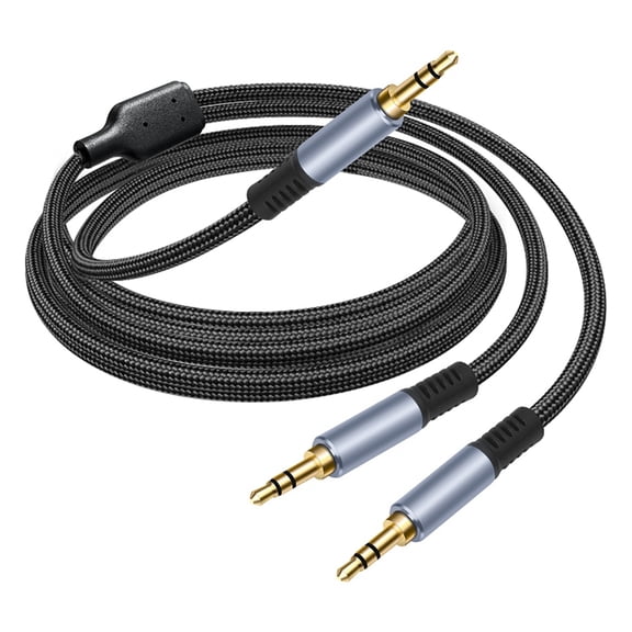 3.5mm to Double 3.5mm Audio Splitter, TRS Jack Headphones Adapter Cable for Smartphone, Computer, Speakers