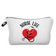 thumbnail image 1 of Neceser de viaje para enfermera, bolsa de maquillaje informal, organizador de maquillaje, regalo de Hospital, letras impresas LIUWENJING unisex, 1 of 2
