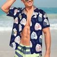 thumbnail image 5 of Lsque Mom And Baby Owls pattern Hawaiian Shirt for Men, Unisex Summer Beach Casual Short Sleeve Button Down Shirts-XX-Large, 5 of 9