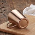 thumbnail image 1 of Taza de Café Perfecl Aislada Pared Doble Color Oro y Rosa, 1 of 8