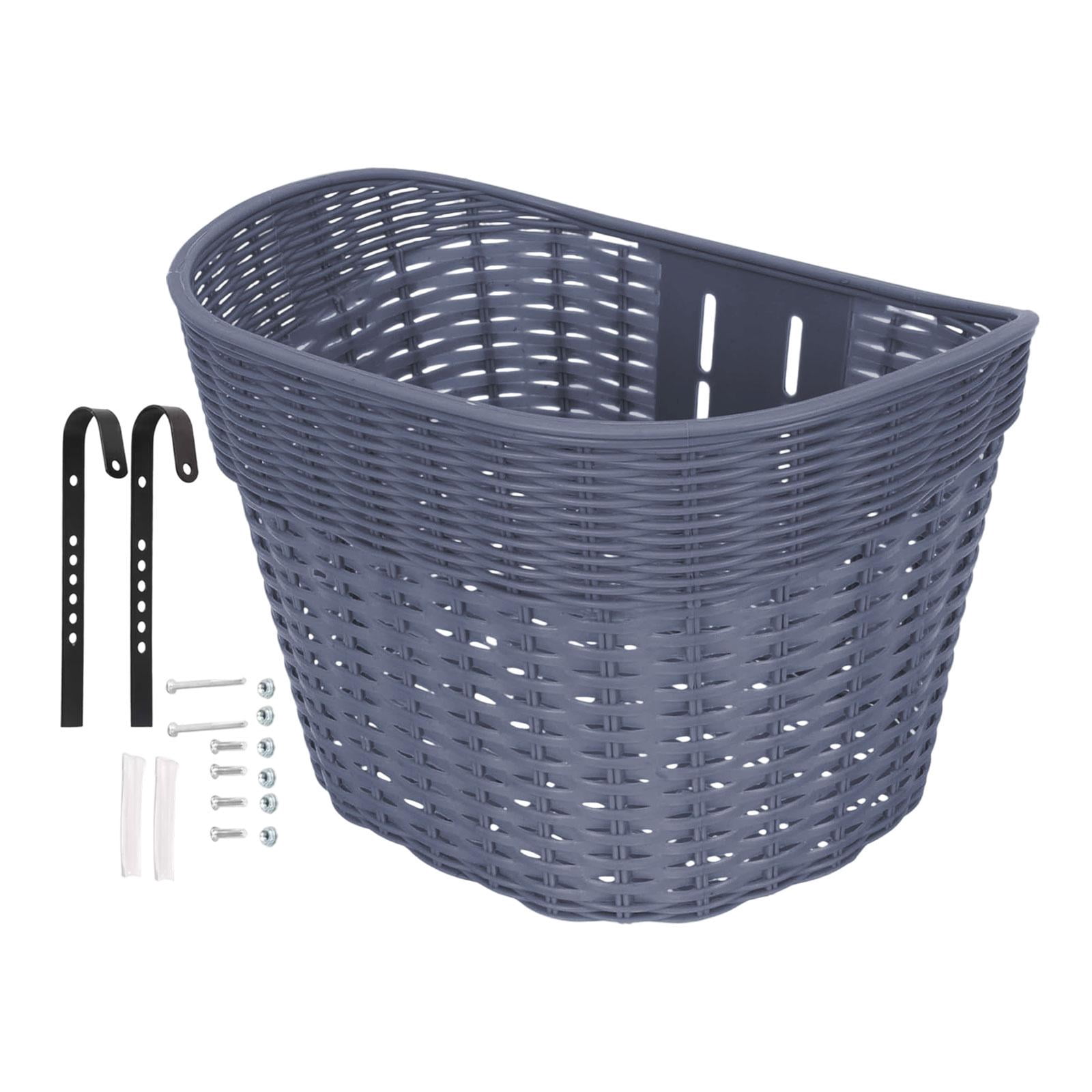funtasica Front Kids Bike Basket Easy to Install Universal Sturdy Convenient Weatherproof Bike Accessories Kids Bicycle Tricycle Basket