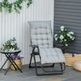 thumbnail image 2 of Outsunny Chaise Zéro Gravité Inclinable avec Dossier Réglable, Gris Pâle, 2 of 10