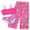 Hot Pink, variant on Girls 3 Piece Swimsuit Set Quick Dry Bikini with Cover Up Pants Kids Bathing Suit for 6-16T Summer Beach Vacation Swimwear