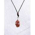 thumbnail image 2 of Carnelian Crystal necklace Raw Stone (Spiral), 2 of 5