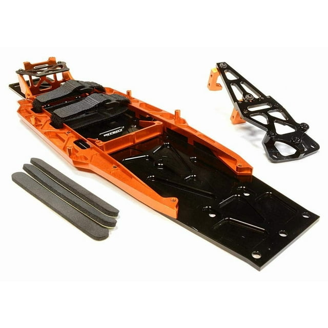 Integy RC Upgrades for Traxxas 2WD, Billet Machined Complete LCG Chassis Conversion Kit for Traxxas 1/10 Slash 2WD