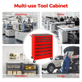 thumbnail image 6 of 7-Drawer Tool Chest Cabinet with Ball Bearing Drawer Slides,20"W Rolling Metal Tool Chest with 7 Drawers,Steel Tool Storage Box Organizer,Red, 6 of 8