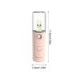 thumbnail image 3 of Portable Adorable Face Mist Sprayer 30ml Mini Humidifier Camping Personal Atomizer Button Operation Nebulizer Beauty Supplies Type 1 Pink, 3 of 9