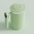 thumbnail image 5 of Stainless Steel Magnetic Electric Coffee Mixer Cup, with Temperature Display , Automatic Self-Stirring Mug, Reusable Mixing Cup for Home Office Travel Coffee Milk Tea Use (Green), 5 of 6