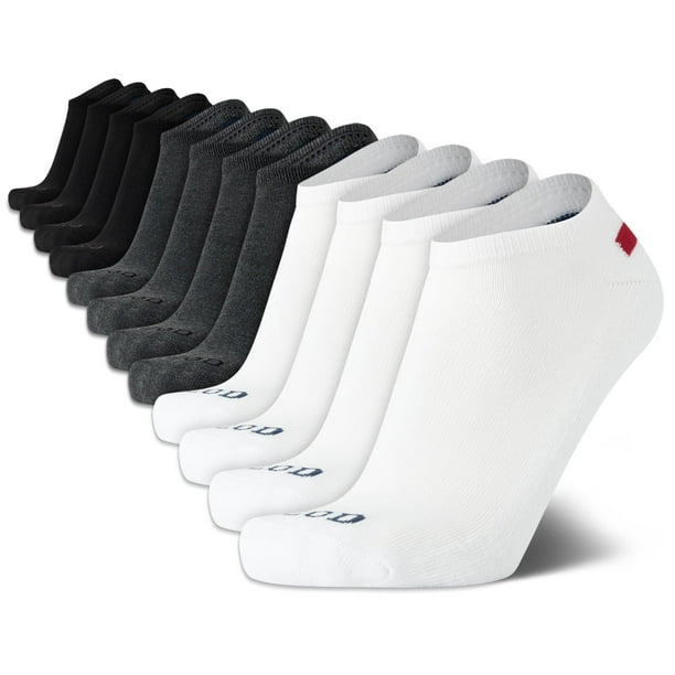 Paquete de 12 pares de Calcetines Deportivos IZOD de Corte Bajo Sin Mostrar Talla 6-12.5