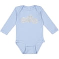 thumbnail image 3 of Inktastic Distressed Motorcycle Boys or Girls Long Sleeve Baby Bodysuit, 3 of 5