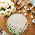thumbnail image 2 of Round Placemats White Daisy 15 inch Set of 2 Table Mats for Dining Table Linen Background Heat Resistant Non-Slip Kitchen & Home Decorative Place Mat Set, 2 of 8