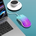 thumbnail image 3 of Wired Gaming Mouse With 6 Buttons 3600DPI 7 Color Backlight Lightweight Gaming Mice For Laptop PC Gamer Desktop yellow, 3 of 4
