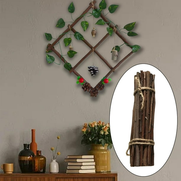 20 piezas de palos de madera para manualidades, de 1 cm de diámetro, accesorios para fotos, troncos de madera para proyectos escolares, fiesta de granja, adorno de 20 centímetros perfecl Palitos de madera