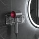 thumbnail image 1 of Soporte de Pared para Secador de Pelo de Baño, Multifuncional, Grueso, Sin Taladro, Ahorra Espacio y Cuenta con Cubo de Almacenamiento., 1 of 6