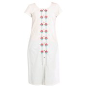 Natural Cotton Straight Kurta-Medium