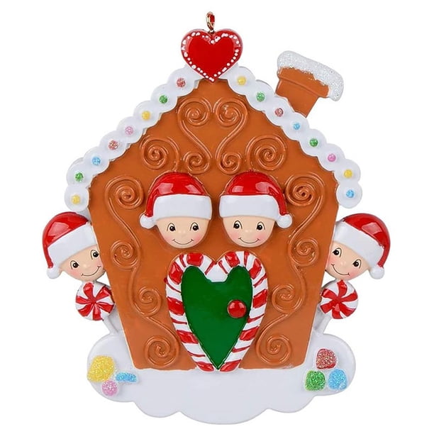 Navidad Personalizado, Colgante De Resina, Adornos Colgantes Para Decoración De Árbol De Navidad seitruly HA042982-02