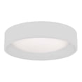 thumbnail image 1 of Dainolite Modern 1-Light 14W Fabric Flush Mount Light in White, 1 of 1