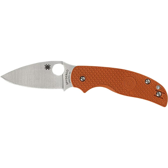 Spyderco Sage 5 Lightweight Folding Knife, CPM REX 121 Blade, Burnt Orange FRN, Compression Lock - C123BORP