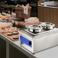 thumbnail image 4 of Wechef 1200W Dual Pots Countertop Food Warmer Stainless Steel Commercial Bain Marie, 4 of 10