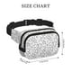 thumbnail image 4 of Balery Black White Music Mochila Cinturón para Mujeres y Hombres, Bolsa de Cintura Impermeable de Doble Capa con Correa, 4 of 9