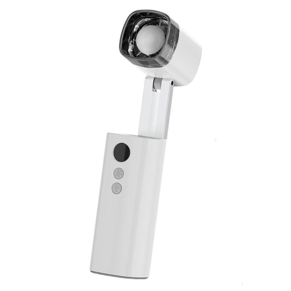 ZELVINN Pocket Sized Folding Fan with Bright LED Light Rechargeable High Speed Cooling Fan for Travel Picnics and Emergencies Us