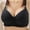 Black, variant on FRSASU Plus size Woman's Embroidered Glossy Comfortable Breathable Bra Underwear No Rims Pink XL
