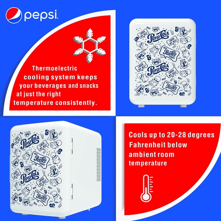 Pepsi Wheeled MIS150PEP Corded Electric Plastic 4 liters Mini