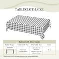 thumbnail image 2 of Rectangle Tablecloth with Wave Lace 60x84 Inch, Gray Buffalo Plaid Rectangle Table Cloth Comfortable Table Cloths Kitchen Tablecloths for Restaurant, Picnic, Indoor and Outdoor Dining, 2 of 8