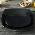 thumbnail image 5 of Noritake Colorscapes BoB Swirl (Black on Black) Set of 4 Square Dinner Plates, 5 of 7