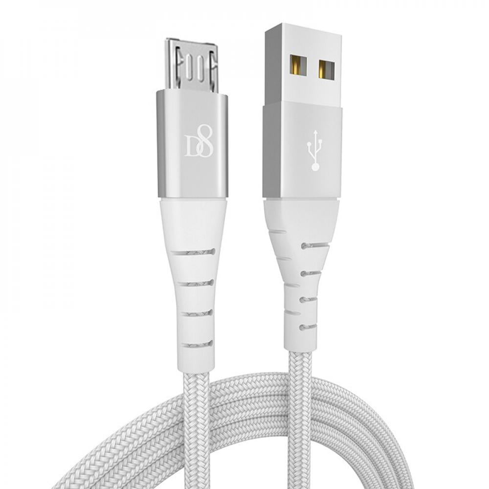 Durable Charging Cable for Android Smartphones and More Retractable Multi Cable Beautiful Young Dark-Haired Woman 2 in 1 Retractable Powerline Type C Data Cable 4ft