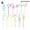 Color 1PCS, variant on Creative Curved Drinking Straws Colourful Irregular Supplies Shaped Party Y1W4