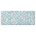 thumbnail image 1 of Cartoon Kitchen Mat, Doodle Style Spots on a Pale Blue Background Boys Pattern, Plush Decorative Kitchen Mat with Non Slip Backing, 47" X 19", Pale Blue White, by Ambesonne, 1 of 1
