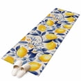 thumbnail image 2 of Yellow Lemon Runner Rug 2x6 FT,Non Slip Hallway Rugs,Blue Leaf Vintage Botanical Summer Spring Washable Soft Floor Carpet Throw Runner Carpet Long Rugs for Entryway Kitchen Bedside Sliding Door, 2 of 8