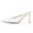 White, variant on XYD Women Fashion Pointed Toe Mules Backless Stiletto High Heel Pumps Party Casual Slipper Shoes Size 9 Green