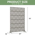 thumbnail image 6 of MAYEERTY Outdoor Metal Privacy Screen 6ft × 4ft Gray, 6-Panel Geometric Y-Pattern Decorative Screen for Garden, 6 of 6