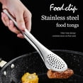 thumbnail image 2 of hwoehyo Professional Stainless Steel Non-Stick Food Tongs,7/9/12 in 3pcs, 2 of 8