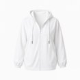 thumbnail image 7 of NominalSnug Zip up Hoodies for Women Long Sleeve Top Hooded Sweatshirts Loose Fit Jackets with Pocket, 7 of 7