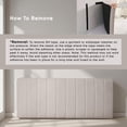 thumbnail image 6 of Lammlaoe King Headboard Only, Upholstered Wall Mounted, Peel and Stick Installation, Sound Reducing 3D Panel Design, Easy Assembly, Beige, 6 of 7