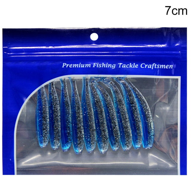 10pcs Simulation Fishing Baits Reusable Fishing Lures Portable 1 4 5 PVC Artificial Baits 7cm Type 3
