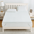 thumbnail image 3 of Juiluna Memory Foam Egg Crate Mattress Topper with Zippered Bamboo Cover Cloud-Like Soft California King, 3 of 11