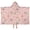 Pink Princess Unicorn, variant on Princess Carriage Castle Pattern Hooded Bath Towel，50"x30" for Ages 3 To 12 Kids, Quick Dry Lightweight Soft Microfiber Hood Beach Towel Cover Up for Kids