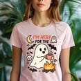 thumbnail image 5 of I’m Here For The Graphic Tee Funny Ghost Coffee Campfire Shirt, Dark Heather, Size 2XL, 5 of 6
