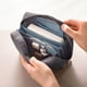 thumbnail image 3 of Bolsa de Libreta de Algodón de Nylon Azul Organizador Digital para Billetes de Viaje ID Almacenamiento Cosmético 18x11.5x5.5cm 1 Ud, 3 of 5