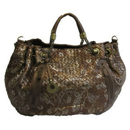 Paisley Woven Chain Shoulder Bag